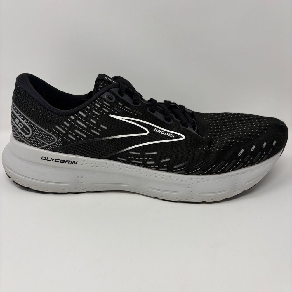 Brooks Glycerin 20 Mens Size 11 Wide Black Running Shoes (1103822E059)
